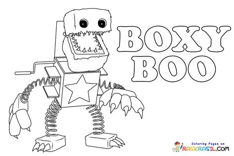 HOW TO PLAY BOXY BOO coloring pages. . Boxy boo coloring pages